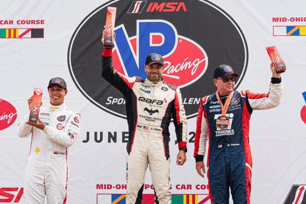 Victory at Mid Ohio podium picture
